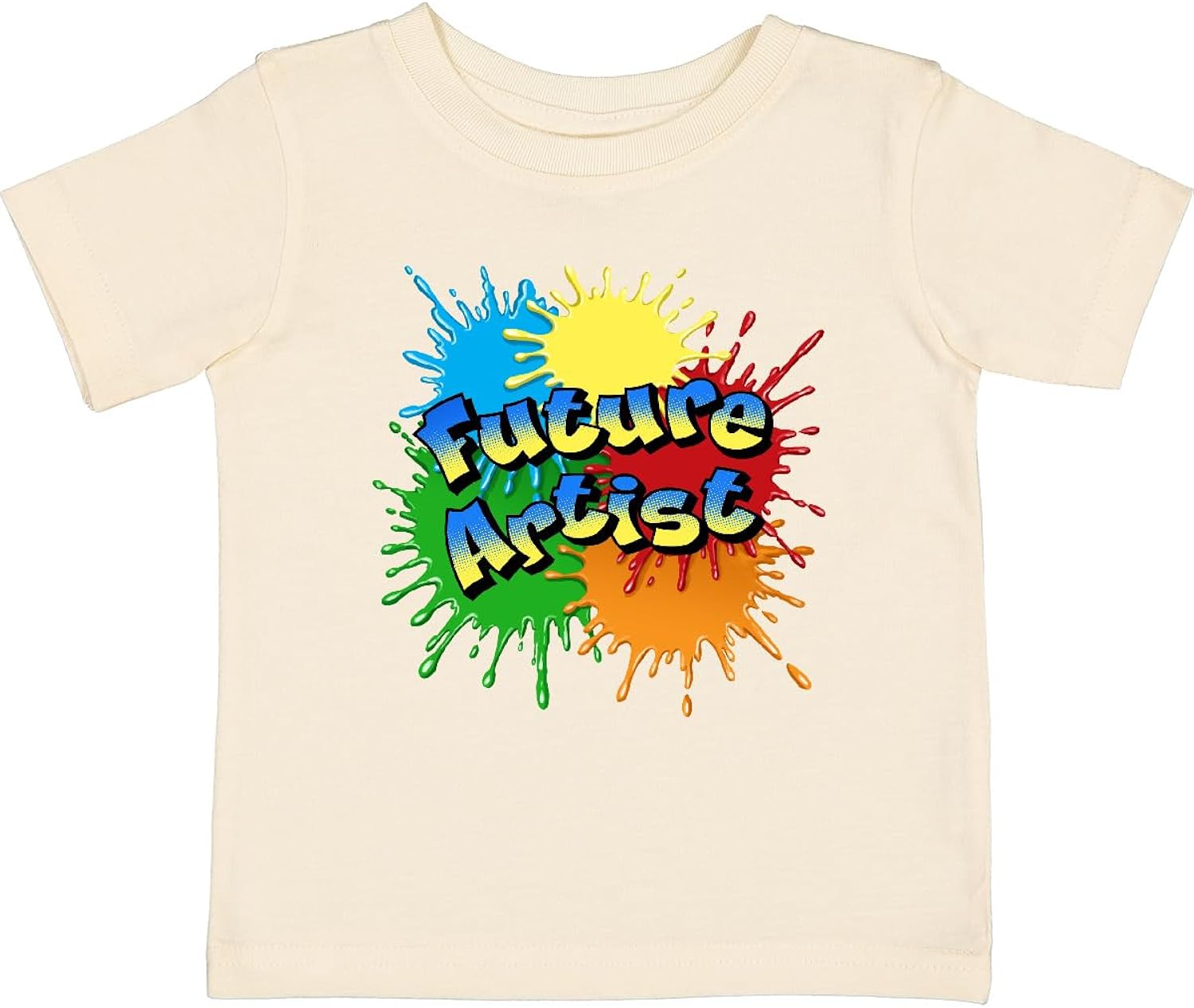 Future Artist- Pop Art Style with Paint Splatters - Adult & Kids T-Shirts, Sweatshirts & Hoodies apparel design preview 1