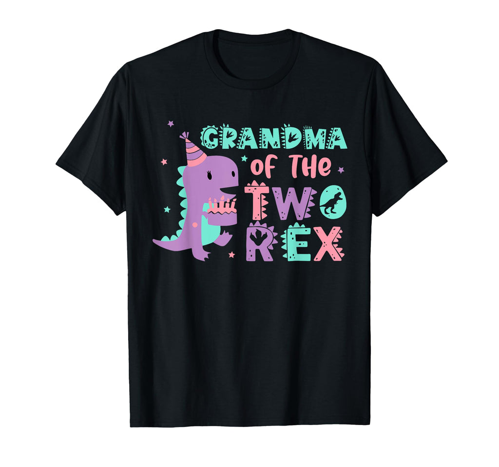 Grandma Two Rex Birthday Dinosaur T-Shirt - Novelty Apparel for Adults - T-Shirt, Sweatshirt, Hoodie