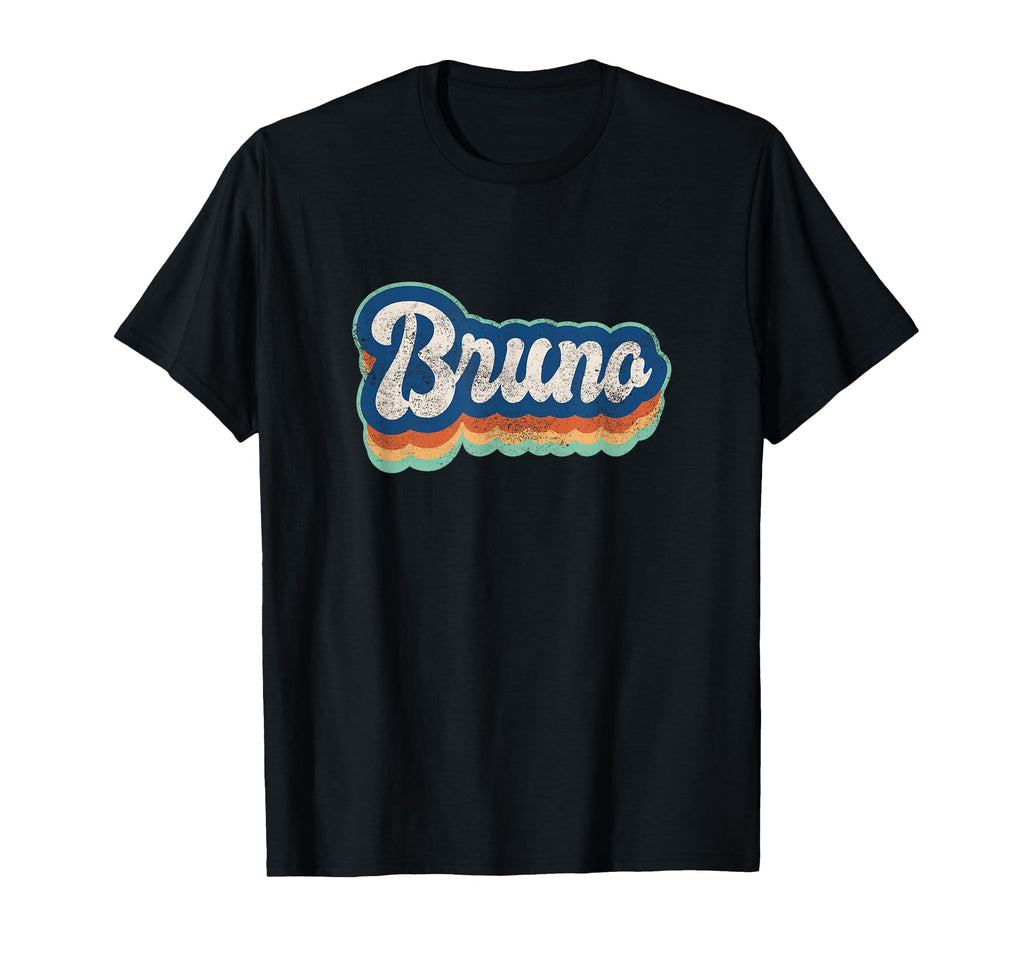 Bruno First Name 70S 80S Personalized T-Shirt - Casual Everyday Wear Unisex - T-Shirt, Sweatshirt, Hoodie