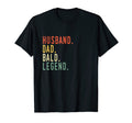 Mens Husband Dad Bald Legend Baldy T-Shirt - Novelty Apparel for Adults - T-Shirt, Sweatshirt, Hoodie