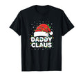 Daddy Claus Santa Hat Lights Funny Dad T-Shirt - Graphic Print for Adults - T-Shirt, Sweatshirt, Hoodie