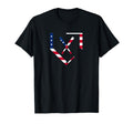 Stars And Stripes Home Plate T-Shirt - Minimalist Print for Adults - T-Shirt, Sweatshirt, Hoodie