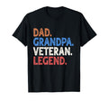 Dad Grandpa Veteran Legend Funny T-Shirt - Minimalist Print Unisex - T-Shirt, Sweatshirt, Hoodie
