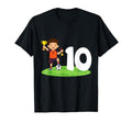 10Th Birthday Soccer 10 Years Old Soccer T-Shirt - Custom Art Print Unisex - T-Shirt, Sweatshirt, Hoodie