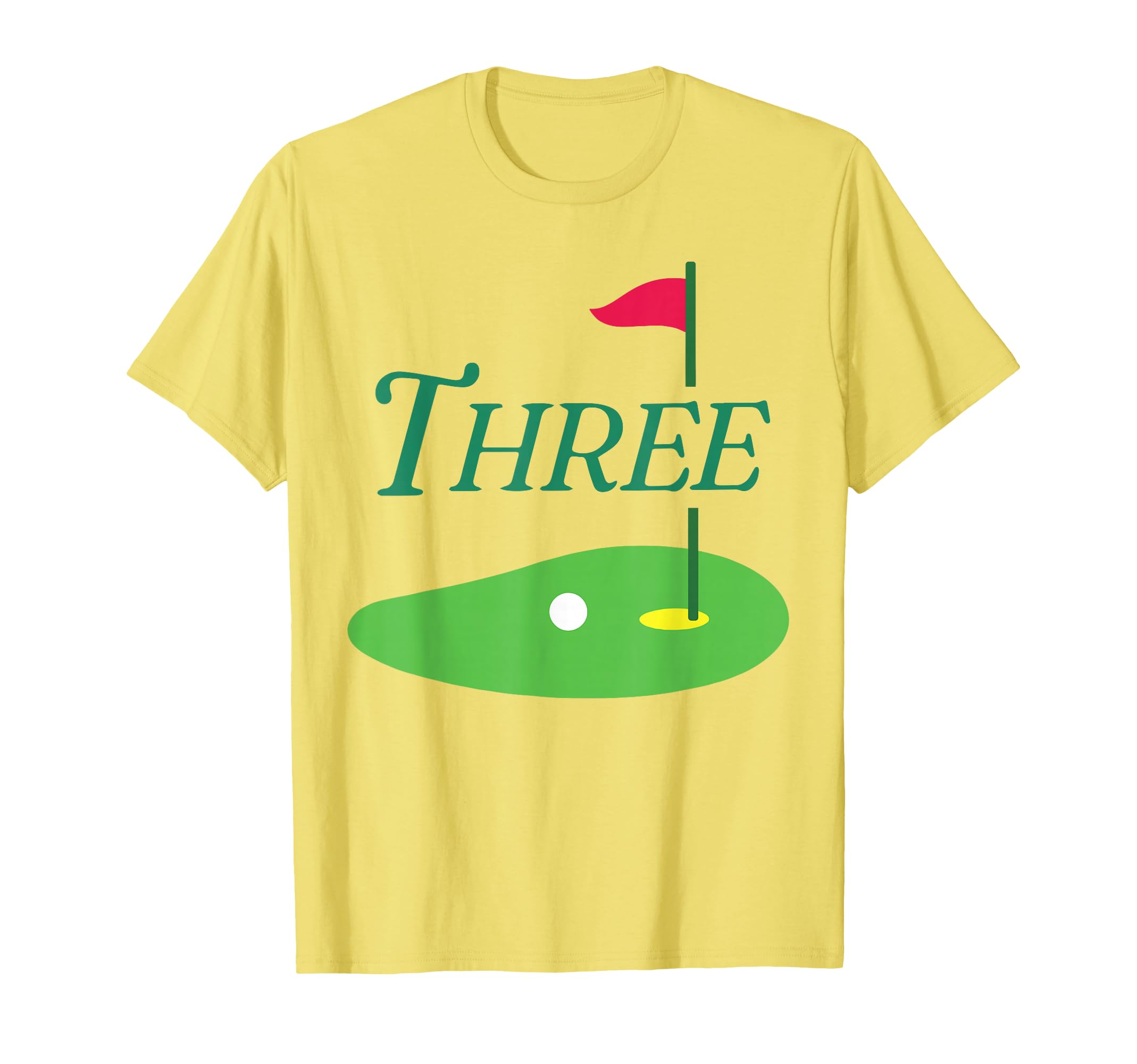 Three Par 3 Year Old Birthday 3Rd T-Shirt - Fun Novelty Design for Adults - T-Shirt, Sweatshirt, Hoodie