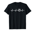Soccer Heartbeat Ball Funny Soccer T-Shirt - Minimalist Print Men Women - T-Shirt, Sweatshirt, Hoodie
