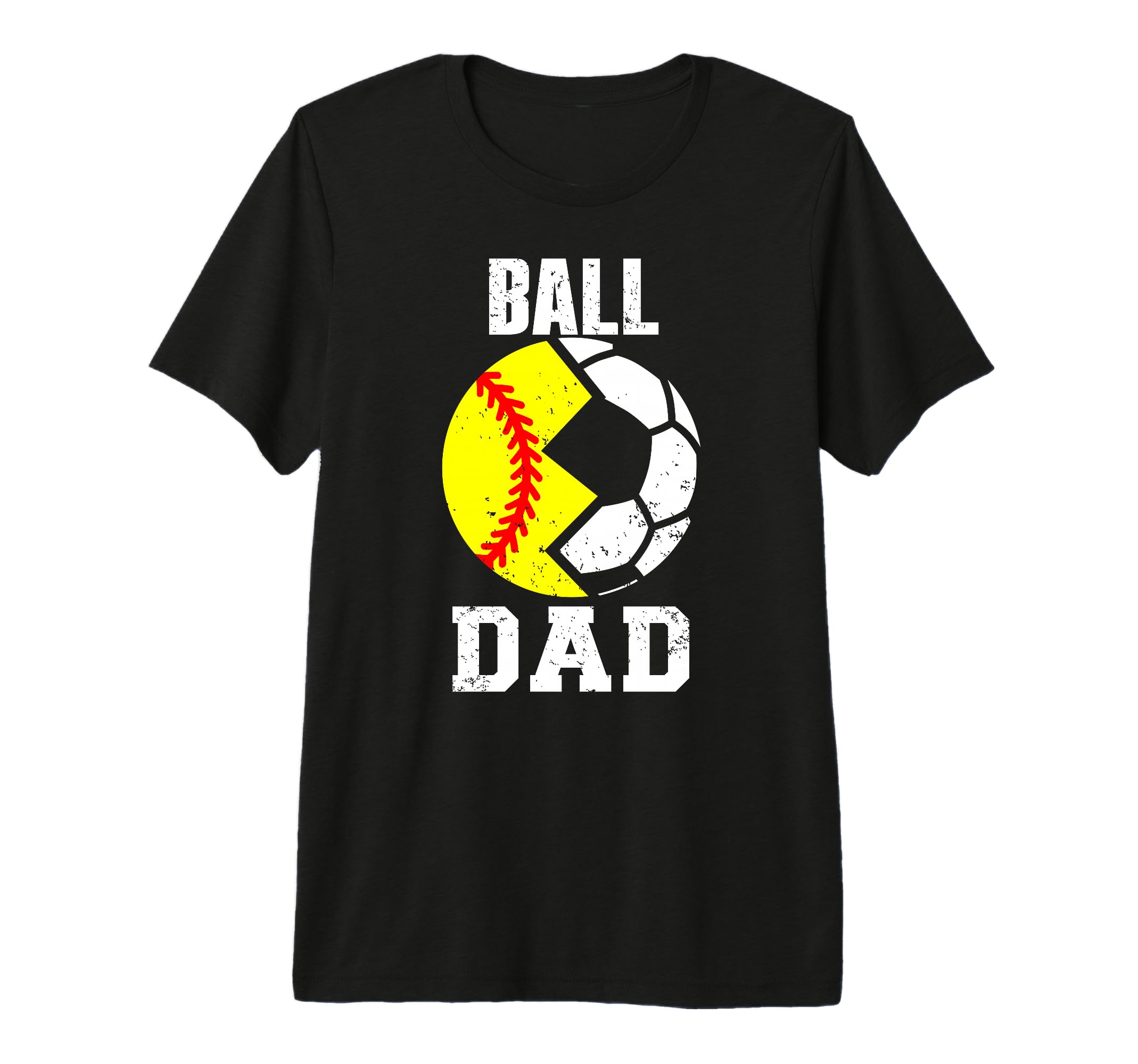 Mens Ball Dad Funny Softball Soccer T-Shirt - Aesthetic Graphic for Adults - T-Shirt, Sweatshirt, Hoodie