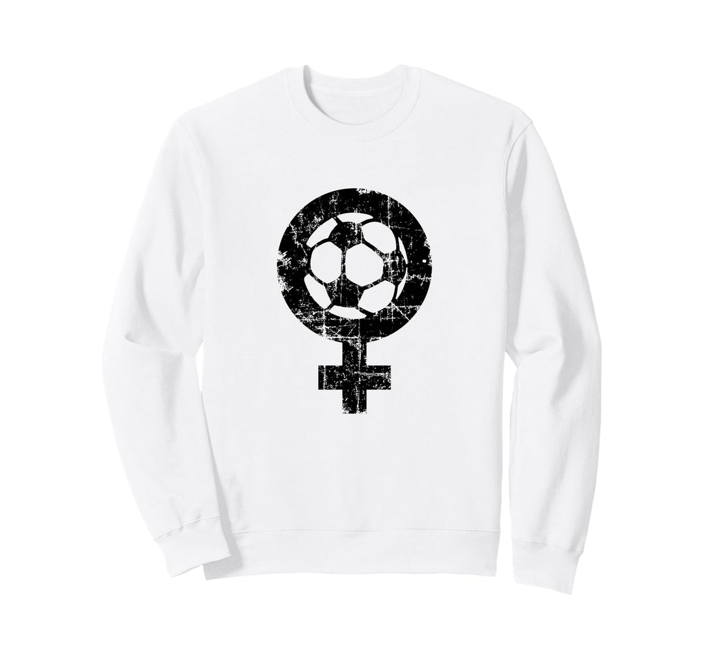 Female Soccer Black Womens Soccer Sweatshirt - Aesthetic Graphic Unisex - T-Shirt, Sweatshirt, Hoodie