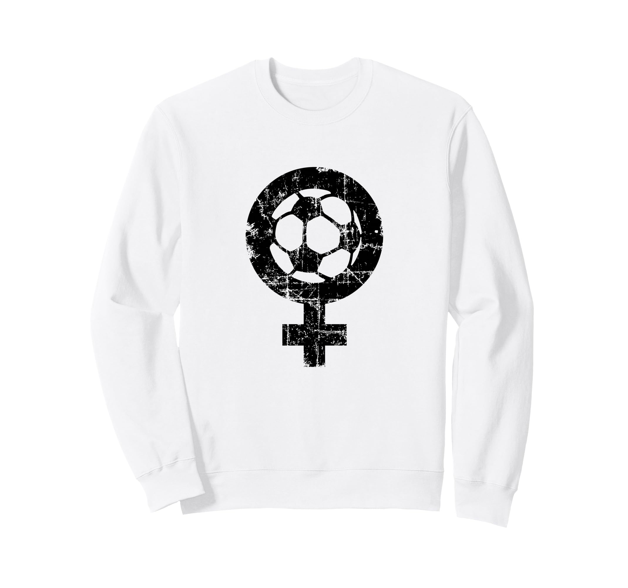 Female Soccer Black Womens Soccer Sweatshirt - Aesthetic Graphic Unisex - T-Shirt, Sweatshirt, Hoodie