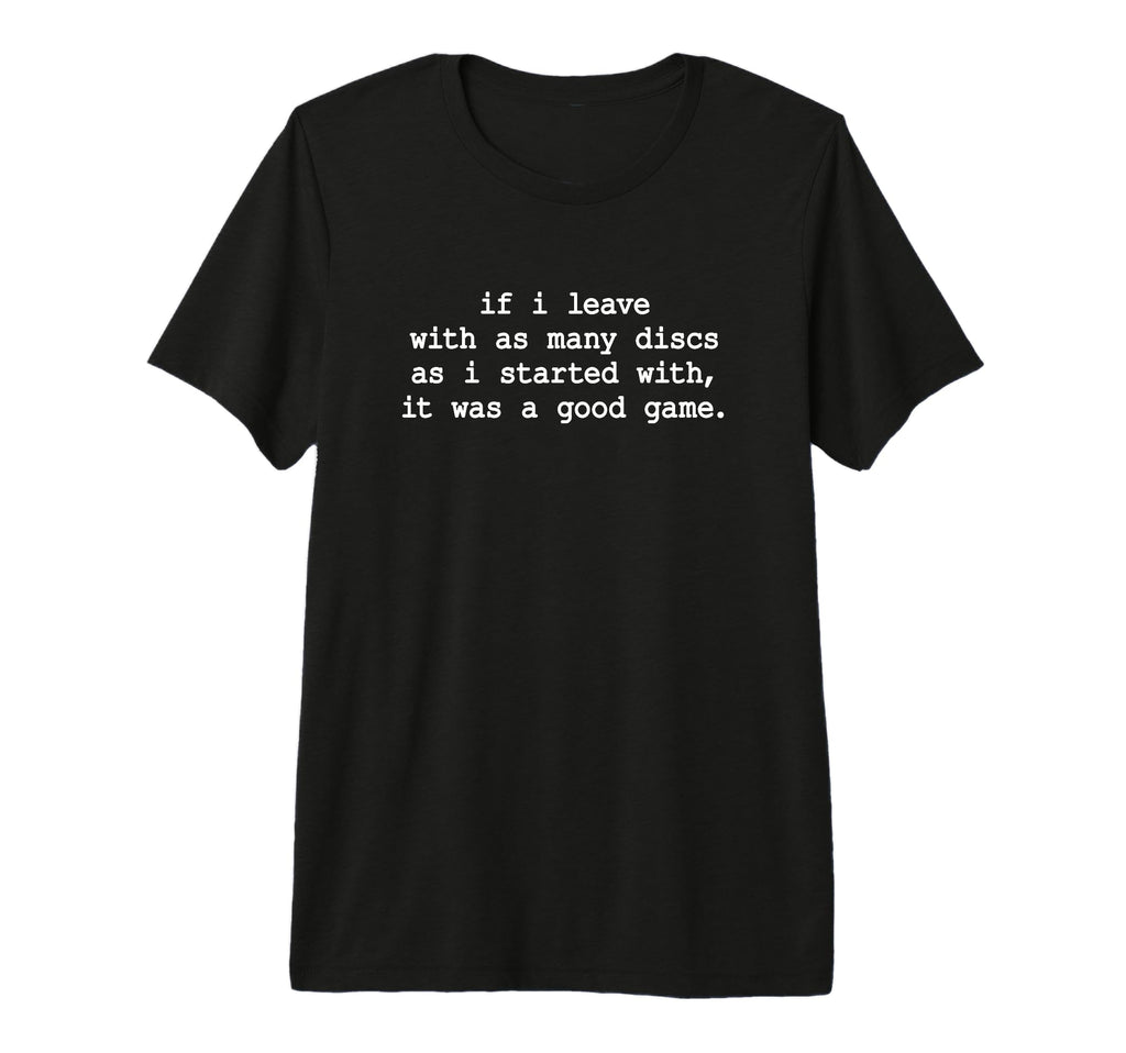 Funny Disc Golf Dad Joke Player Tri T-Shirt - Minimalist Print Men Women - T-Shirt, Sweatshirt, Hoodie