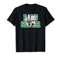 Rams Soccer Mom Game Day Mascot Green T-Shirt - Streetwear Style Men Women - T-Shirt, Sweatshirt, Hoodie