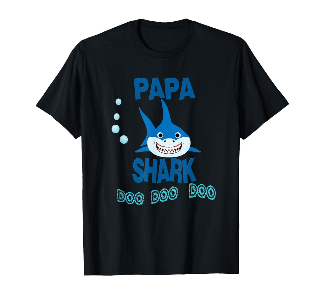 Papa Shark Gift Father Camisa De T-Shirt - Custom Art Print for Adults - T-Shirt, Sweatshirt, Hoodie