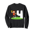 4Th Birthday Soccer 4 Years Old Sweatshirt - Unique Graphic Men Women - T-Shirt, Sweatshirt, Hoodie