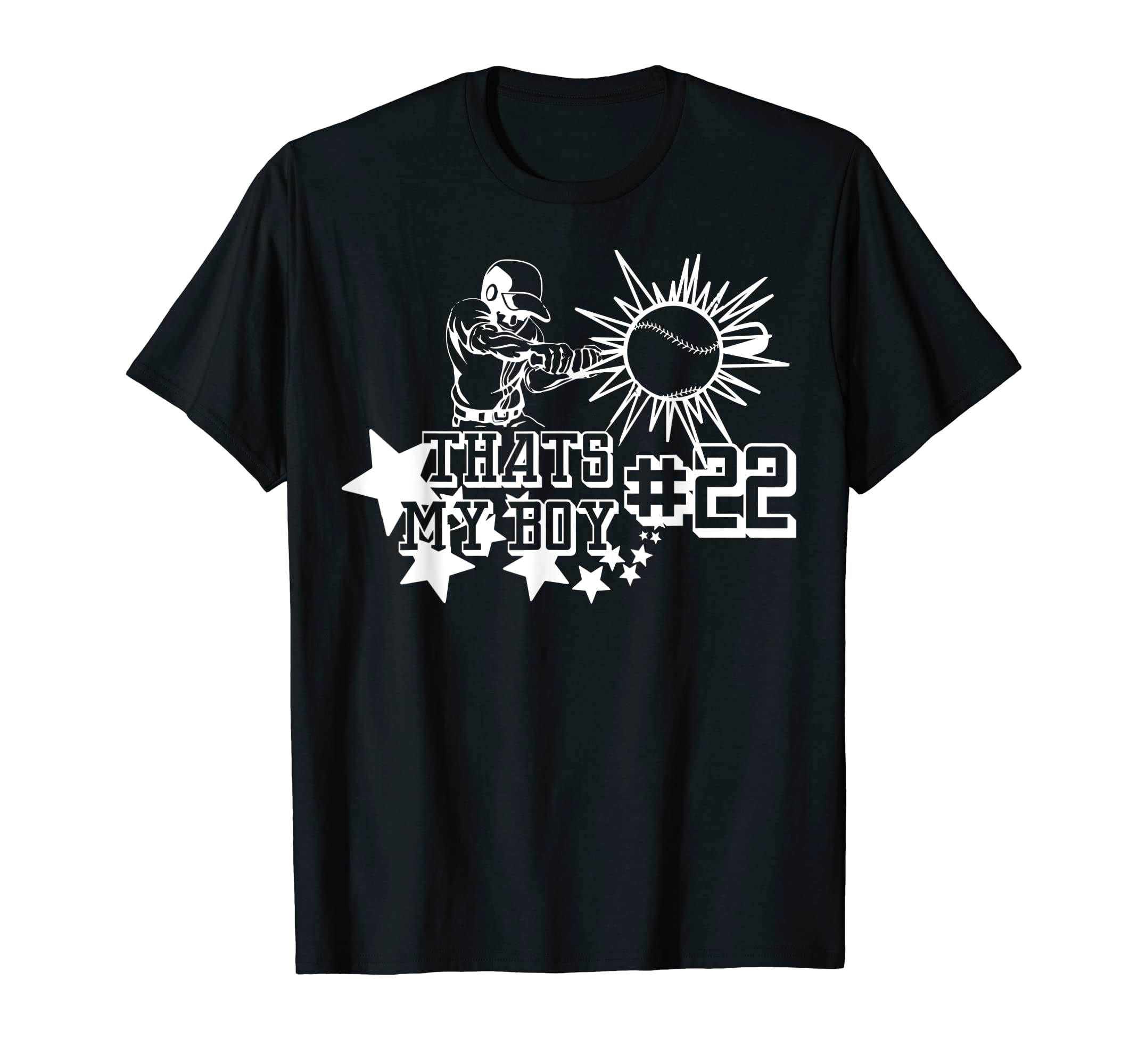 22 Thats My Baseball Number Baseball T-Shirt - Trendy Graphic Men Women - T-Shirt, Sweatshirt, Hoodie
