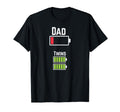 Tired Twin Dad Low Battery Charge T-Shirt - Casual Everyday Wear Men Women - T-Shirt, Sweatshirt, Hoodie