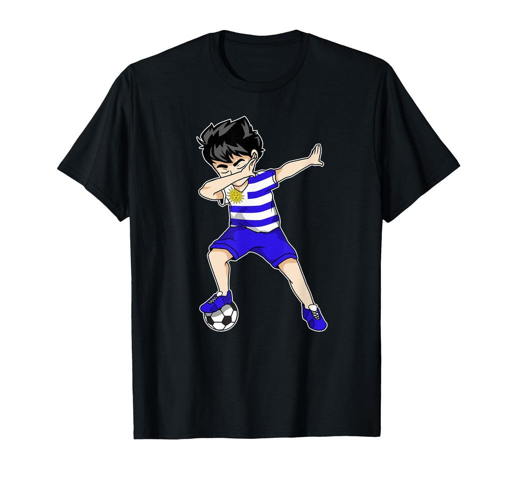 Dabbing Soccer Uruguay Football Uruguayan T-Shirt - Trendy Graphic Unisex - T-Shirt, Sweatshirt, Hoodie