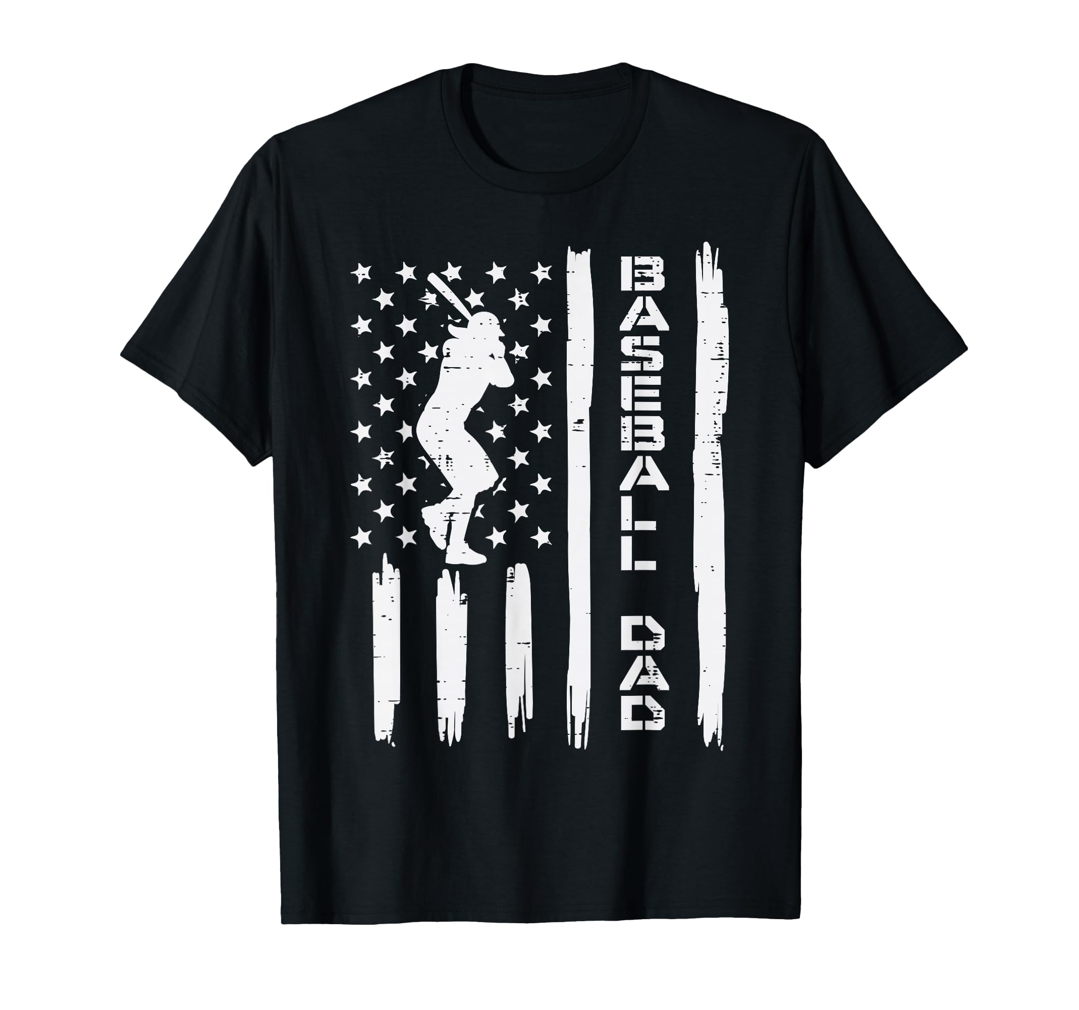 Us Flag Baseball Dad Patriotic Coach T-Shirt - Graphic Print for Adults - T-Shirt, Sweatshirt, Hoodie