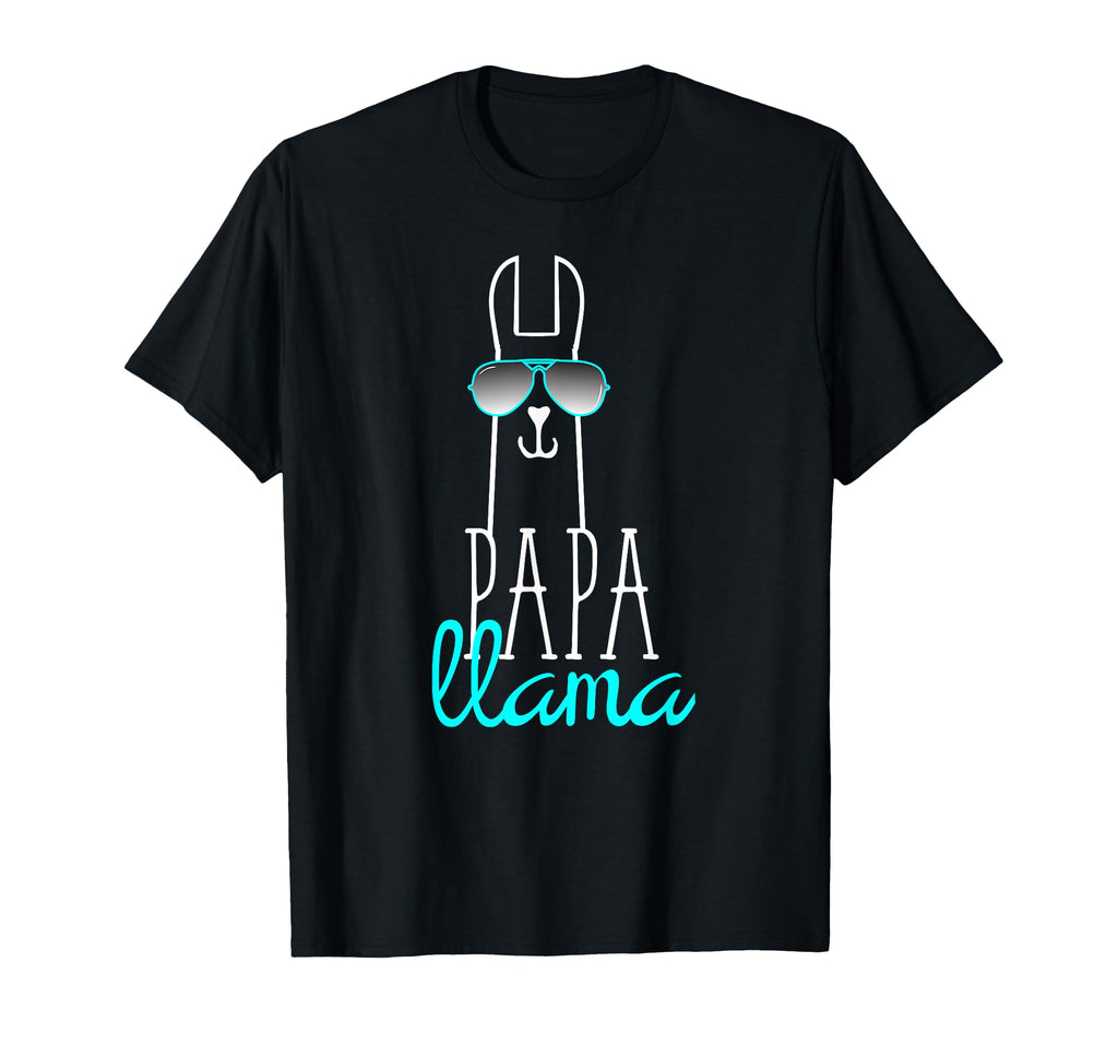 Llama Dad Matching Papa Son Fathers Day T-Shirt - Minimalist Print Unisex - T-Shirt, Sweatshirt, Hoodie
