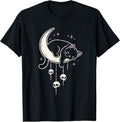 Cat Kitty Skulls Creepy Cute Moon Kawaii Pastel Goth - Adult & Kids T-Shirts, Sweatshirts & Hoodies apparel design preview 1