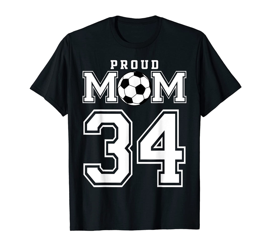 Number 34 Custom Proud Soccer Futbol T-Shirt - Streetwear Style for Adults - T-Shirt, Sweatshirt, Hoodie