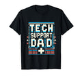 Tech Supports Dad Pixel Gamer Dad T-Shirt - Fun Novelty Design for Adults - T-Shirt, Sweatshirt, Hoodie