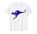 Kangaroo Australia Flag Aussie Roo Kangaroo T-Shirt - Graphic Print Unisex - T-Shirt, Sweatshirt, Hoodie