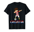 Croatia Flag Football 2018 Dabbing T-Shirt - Minimalist Print for Adults - T-Shirt, Sweatshirt, Hoodie