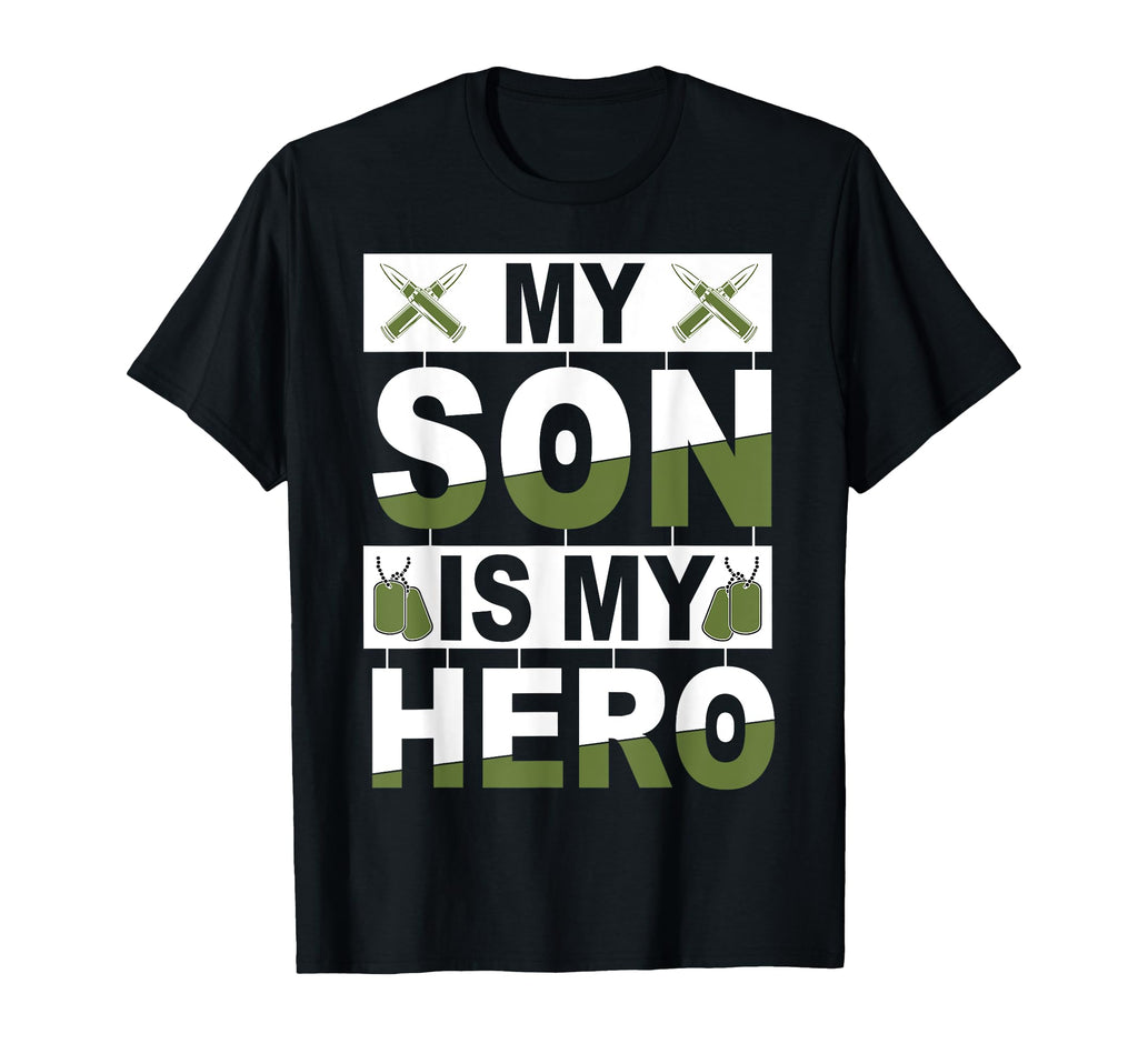 Proud Military Dad American Usa T-Shirt - Fun Novelty Design Men Women - T-Shirt, Sweatshirt, Hoodie