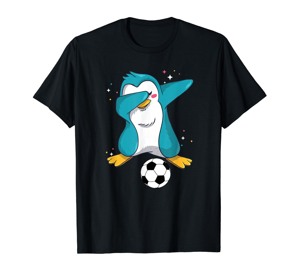 Dabbing Pinguin Soccer Funny Dab T-Shirt - Graphic Print Unisex - T-Shirt, Sweatshirt, Hoodie