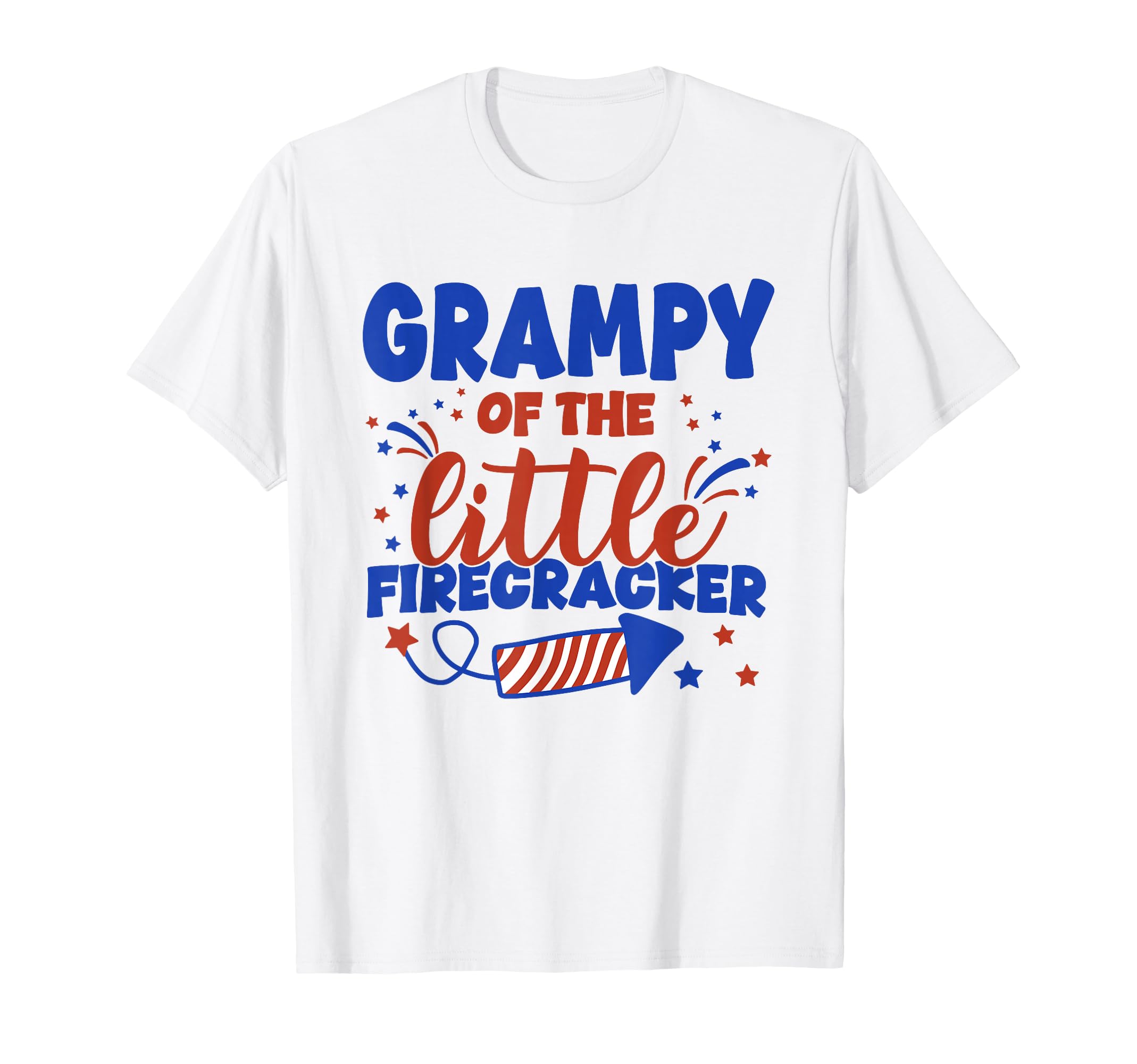 Grampy Little Firecracker Fourth July T-Shirt - Unique Graphic Men Women - T-Shirt, Sweatshirt, Hoodie