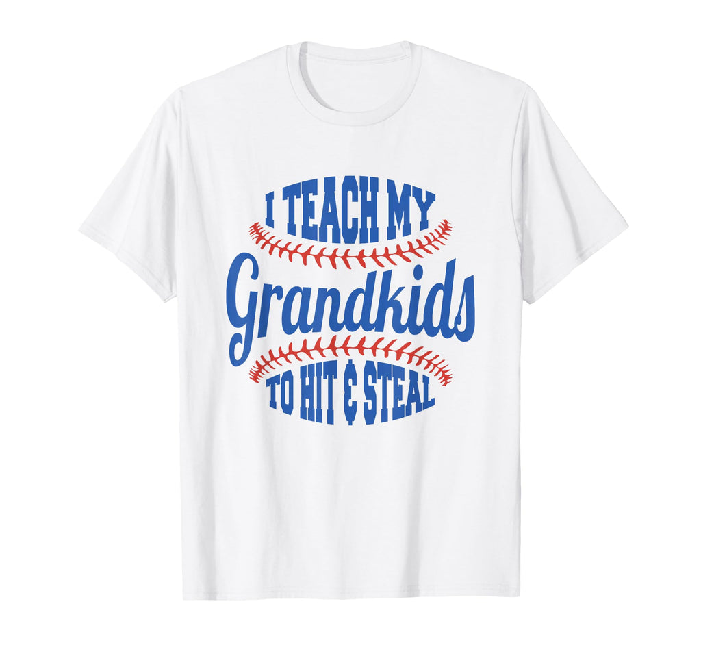 Baseball Grandpa I Teach My Grandkids T-Shirt - Streetwear Style Men Women - T-Shirt, Sweatshirt, Hoodie