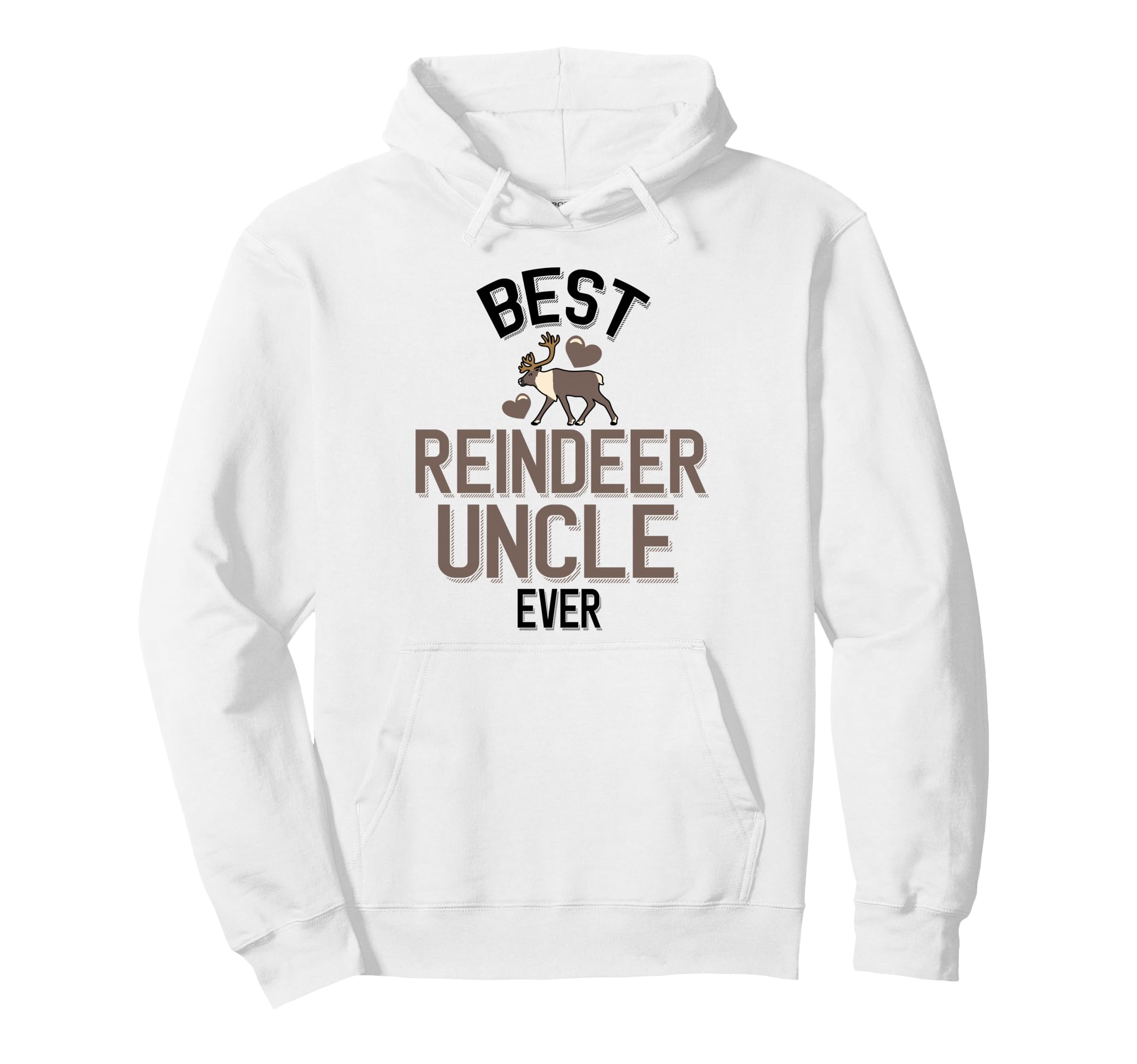 Best Reindeer Uncle Ever Reindeer Family Hoodie - Trendy Graphic for Adults - T-Shirt, Sweatshirt, Hoodie