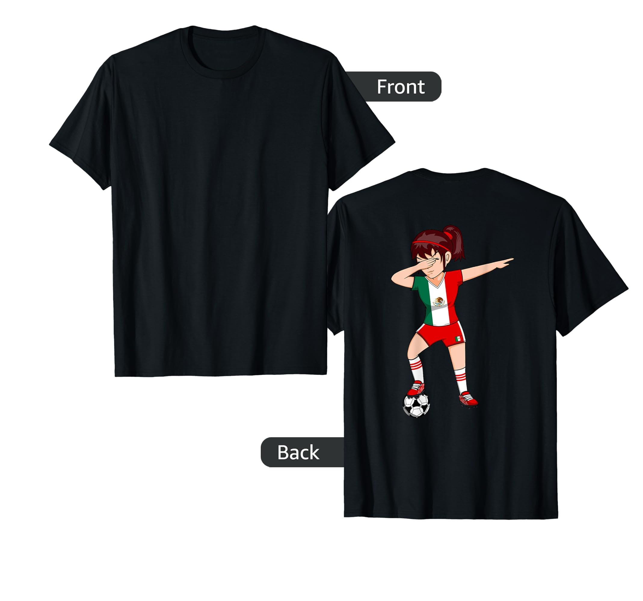 Dabbing Soccer Mexico Jersey Mexican T-Shirt - Graphic Print Unisex - T-Shirt, Sweatshirt, Hoodie