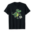 Crocodile Playing Soccer Ball T-Shirt - Fun Novelty Design Men Women - T-Shirt, Sweatshirt, Hoodie