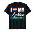 I Love My Lesbian Daughter Moms Dads T-Shirt - Aesthetic Graphic Men Women - T-Shirt, Sweatshirt, Hoodie
