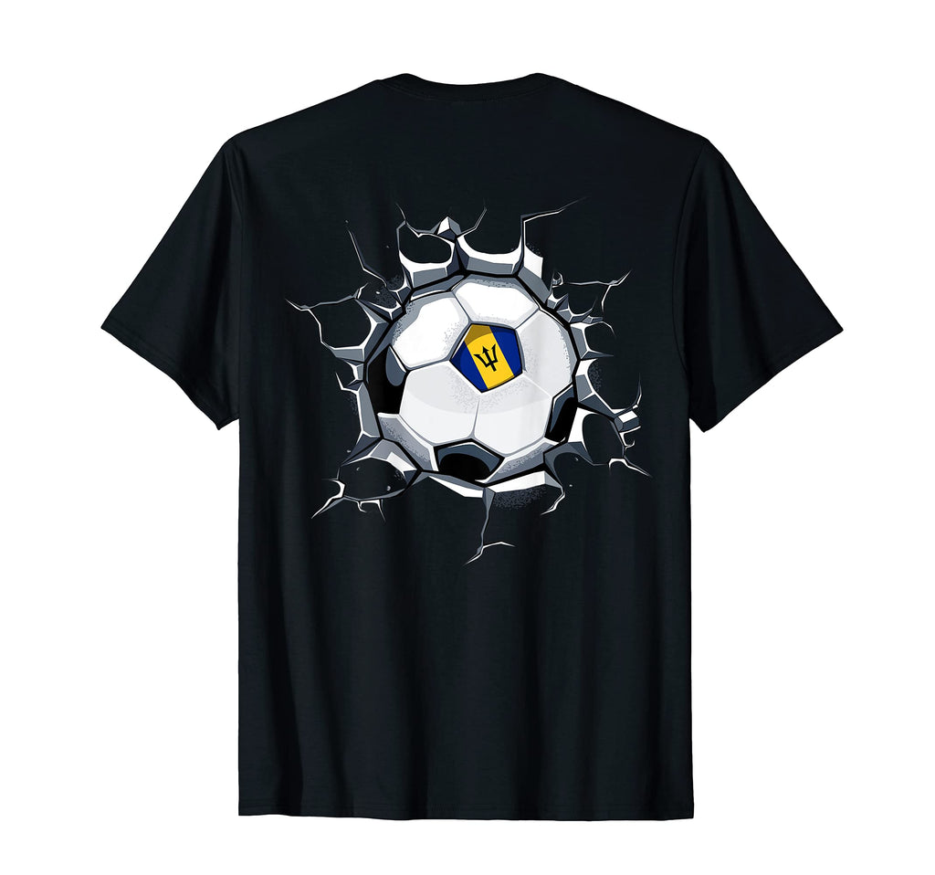 Barbados Soccer Fans Jersey Proud T-Shirt - Trendy Graphic Unisex - T-Shirt, Sweatshirt, Hoodie