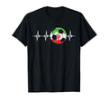 Iran Funny Soccer Heartbeat Iran Flag T-Shirt - Custom Art Print Men Women - T-Shirt, Sweatshirt, Hoodie