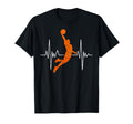 Heartbeat Basketball Player Ball Slam T-Shirt - Novelty Apparel for Adults - T-Shirt, Sweatshirt, Hoodie