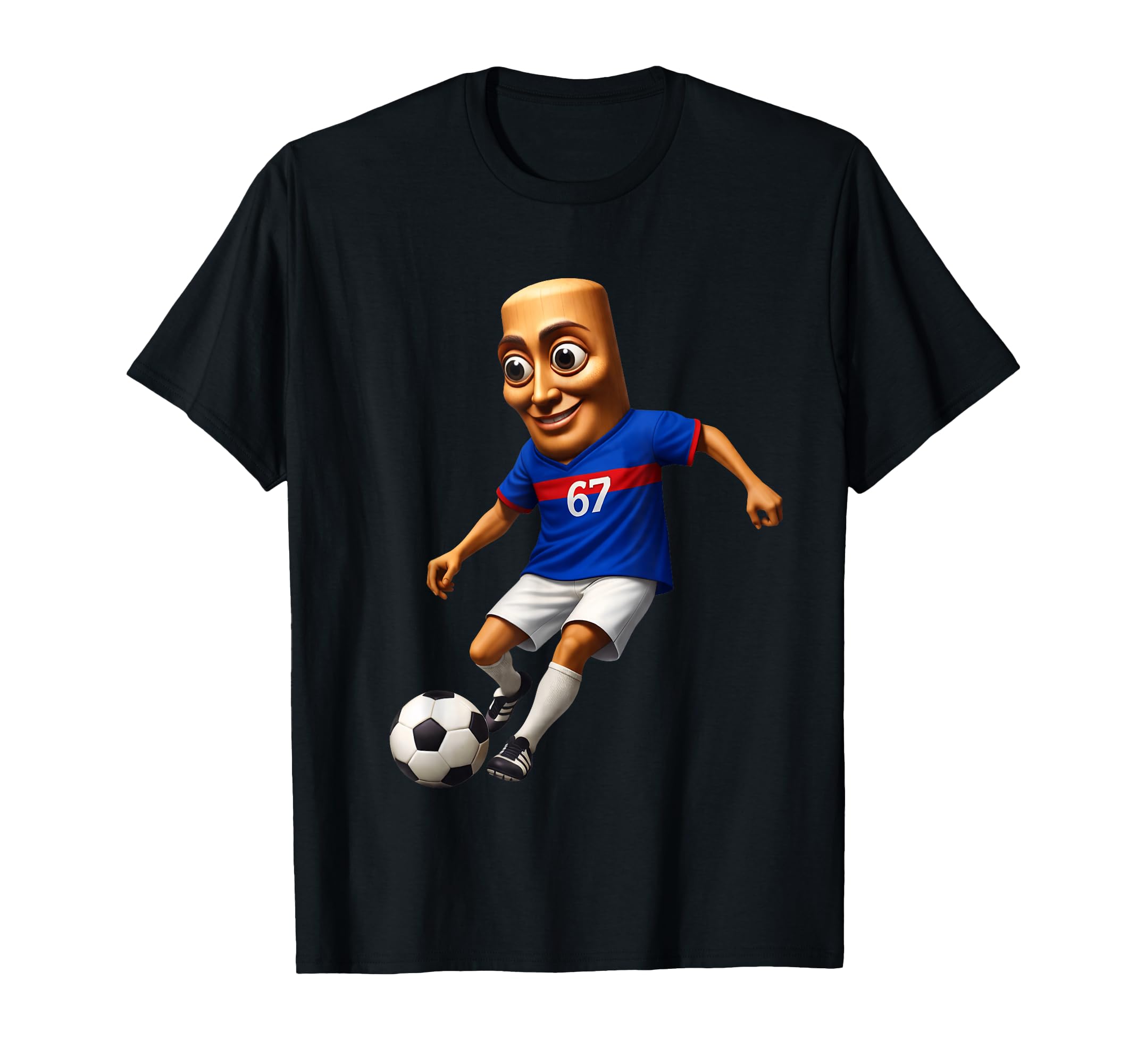 Soccer Number 67 Forward Tung Sahur T-Shirt - Streetwear Style for Adults - T-Shirt, Sweatshirt, Hoodie