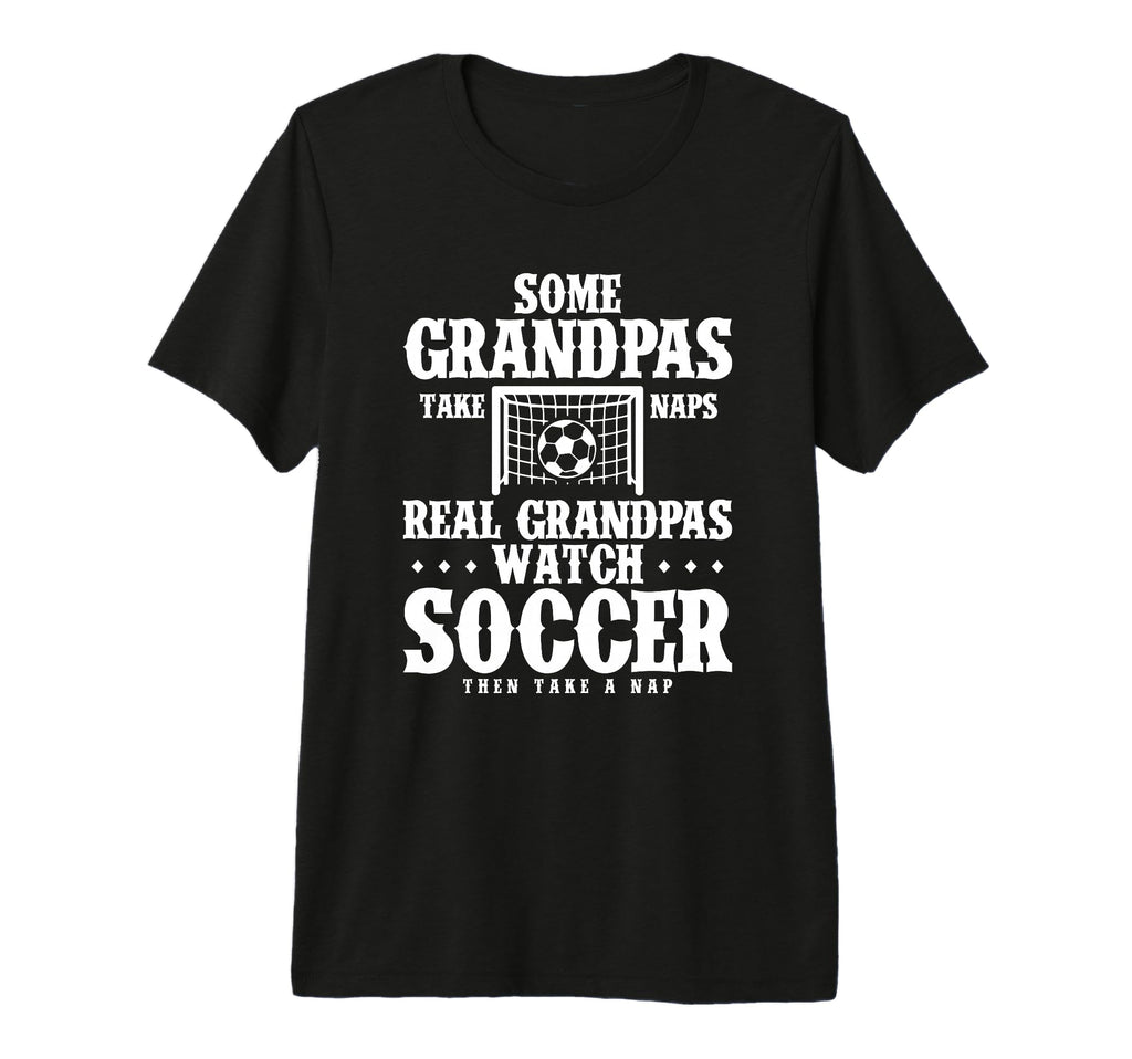 Mens Real Grandpas Watch Soccer Tri T-Shirt - Custom Art Print Men Women - T-Shirt, Sweatshirt, Hoodie
