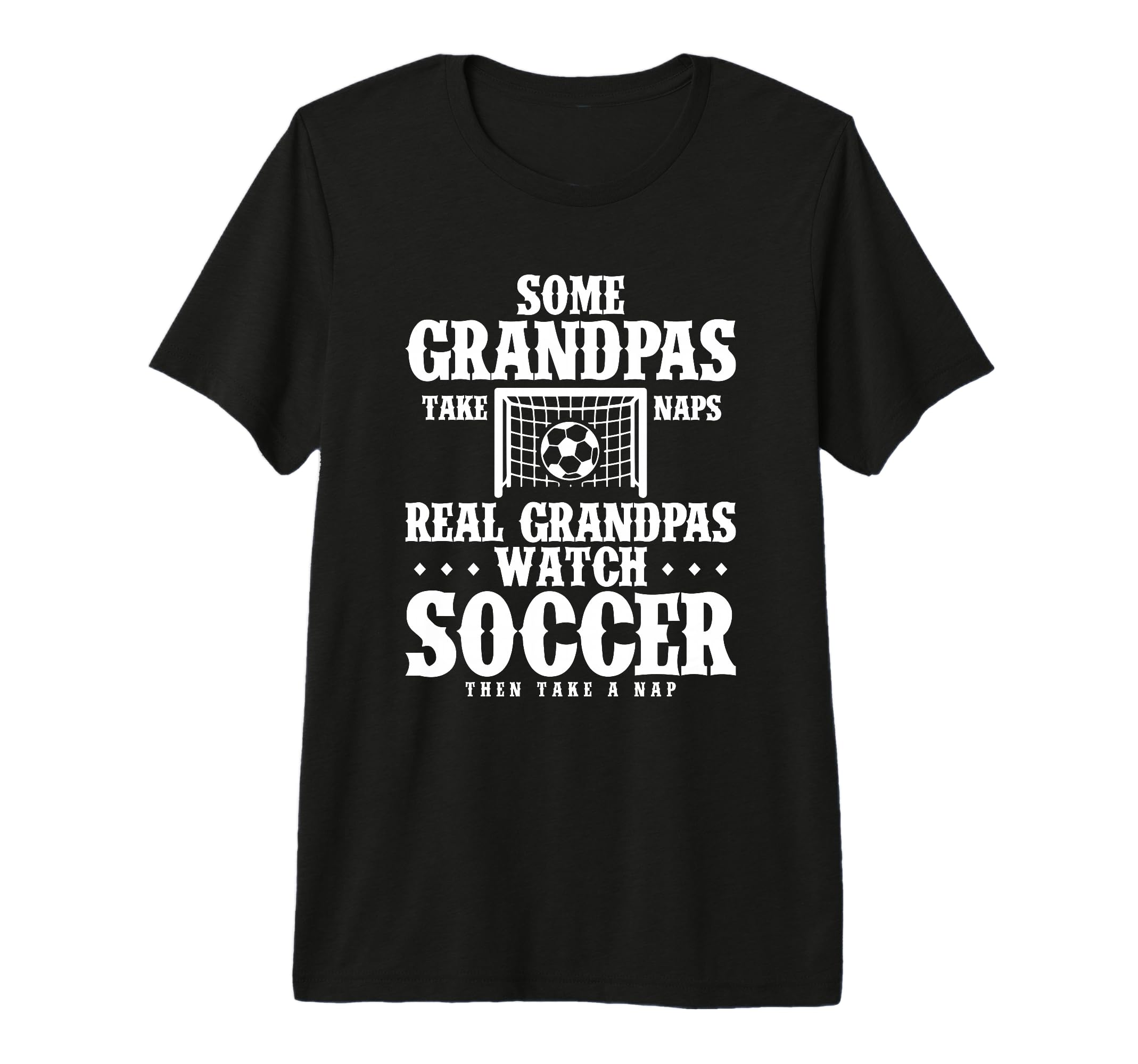 Mens Real Grandpas Watch Soccer Tri T-Shirt - Custom Art Print Men Women - T-Shirt, Sweatshirt, Hoodie