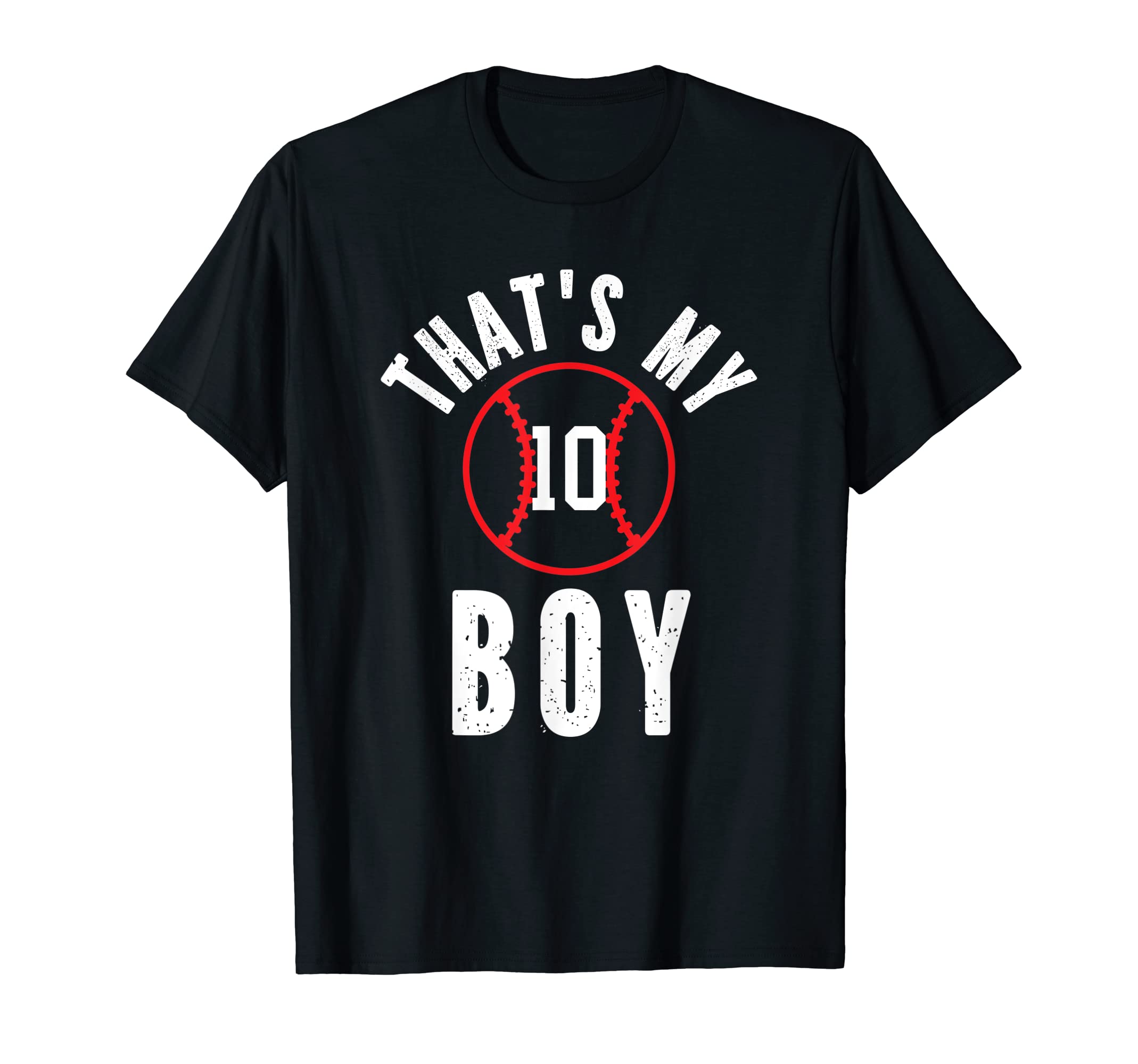 Thats My Jersey Number 10 Baseball Mom Dad T-Shirt - Unique Graphic Unisex - T-Shirt, Sweatshirt, Hoodie