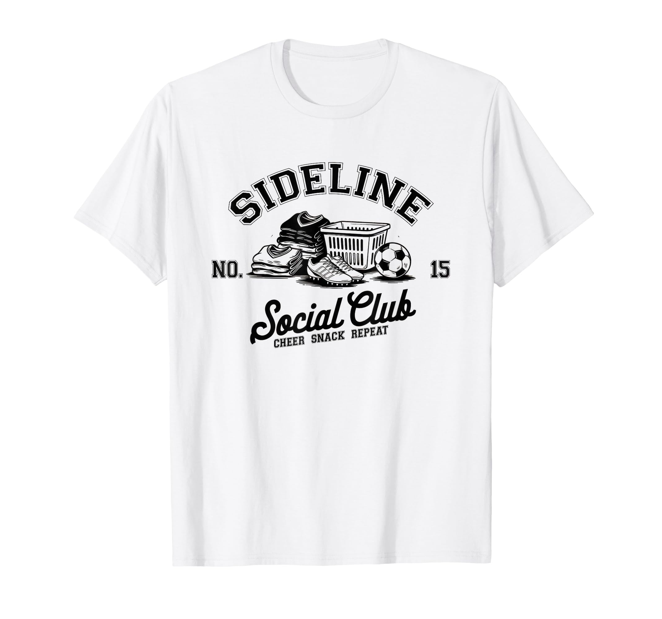 Sideline Social Club Soccer Mom Game Day T-Shirt - Unique Graphic Men Women - T-Shirt, Sweatshirt, Hoodie