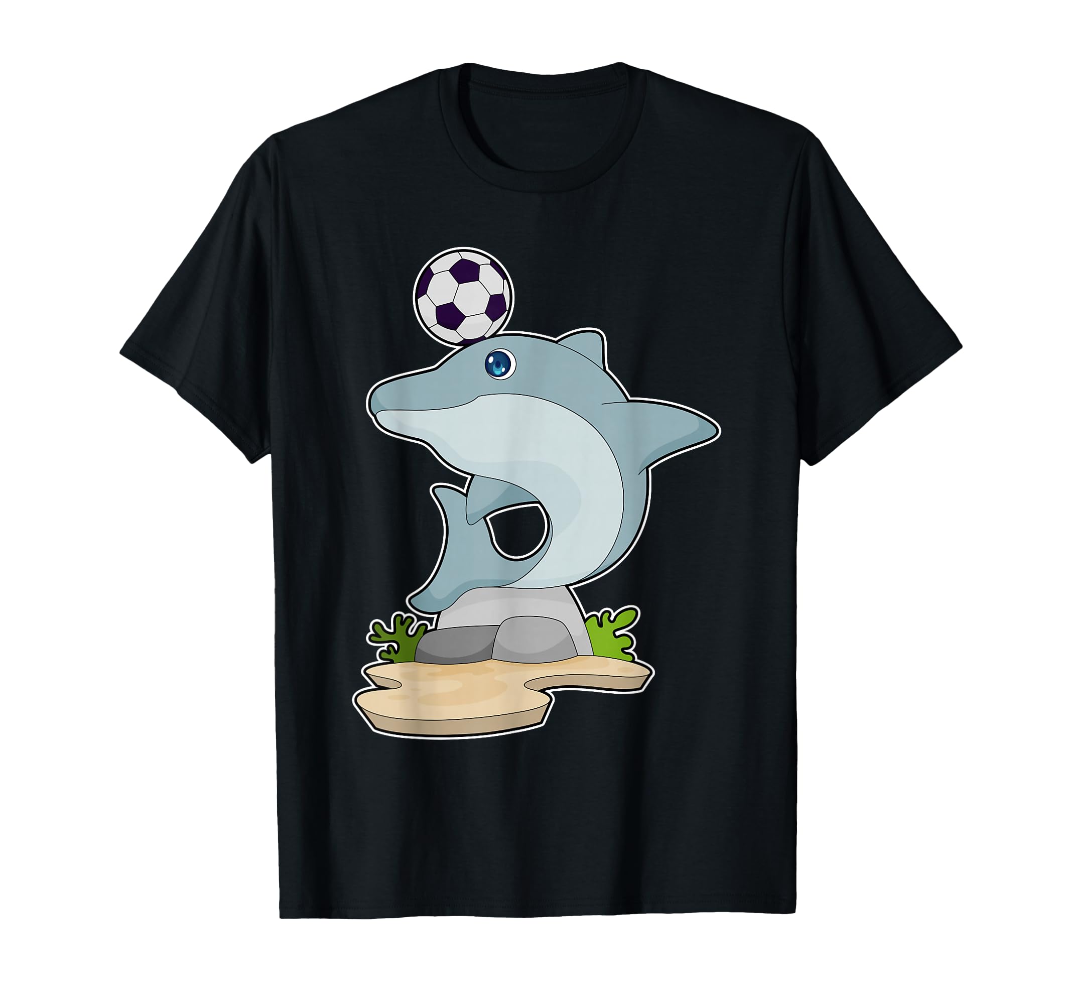 Dolphin Soccer Player Soccer Sports T-Shirt - Graphic Print Men Women - T-Shirt, Sweatshirt, Hoodie