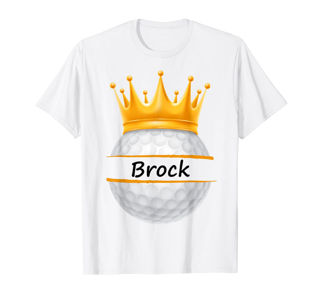 Novelty Golf Personalized Name Brock T-Shirt - Custom Art Print for Adults - T-Shirt, Sweatshirt, Hoodie