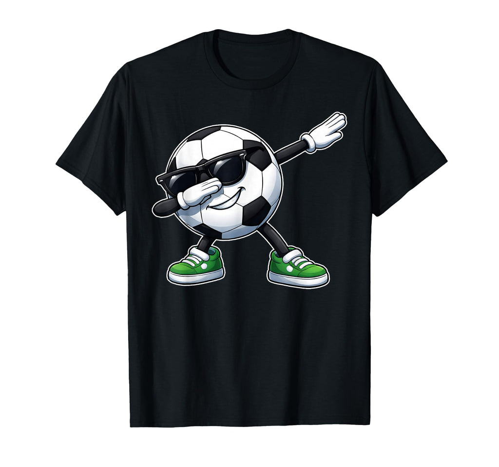 Dabbing Soccer Ball Football Funny T-Shirt - Fun Novelty Design Men Women - T-Shirt, Sweatshirt, Hoodie