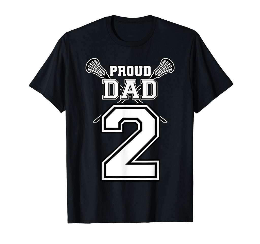 Custom Proud Lacrosse Dad Number 2 T-Shirt - Aesthetic Graphic Men Women - T-Shirt, Sweatshirt, Hoodie
