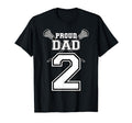 Custom Proud Lacrosse Dad Number 2 T-Shirt - Aesthetic Graphic Men Women - T-Shirt, Sweatshirt, Hoodie