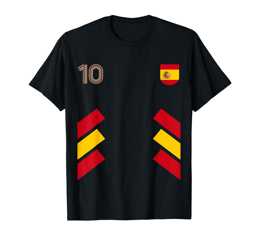 Retro10 Spain Football Spain Soccer T-Shirt - Minimalist Print for Adults - T-Shirt, Sweatshirt, Hoodie