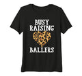 Womens Busy Raising Ballers Baseball Tri T-Shirt - Unique Graphic Unisex - T-Shirt, Sweatshirt, Hoodie